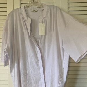 VINCE short sleeve button down